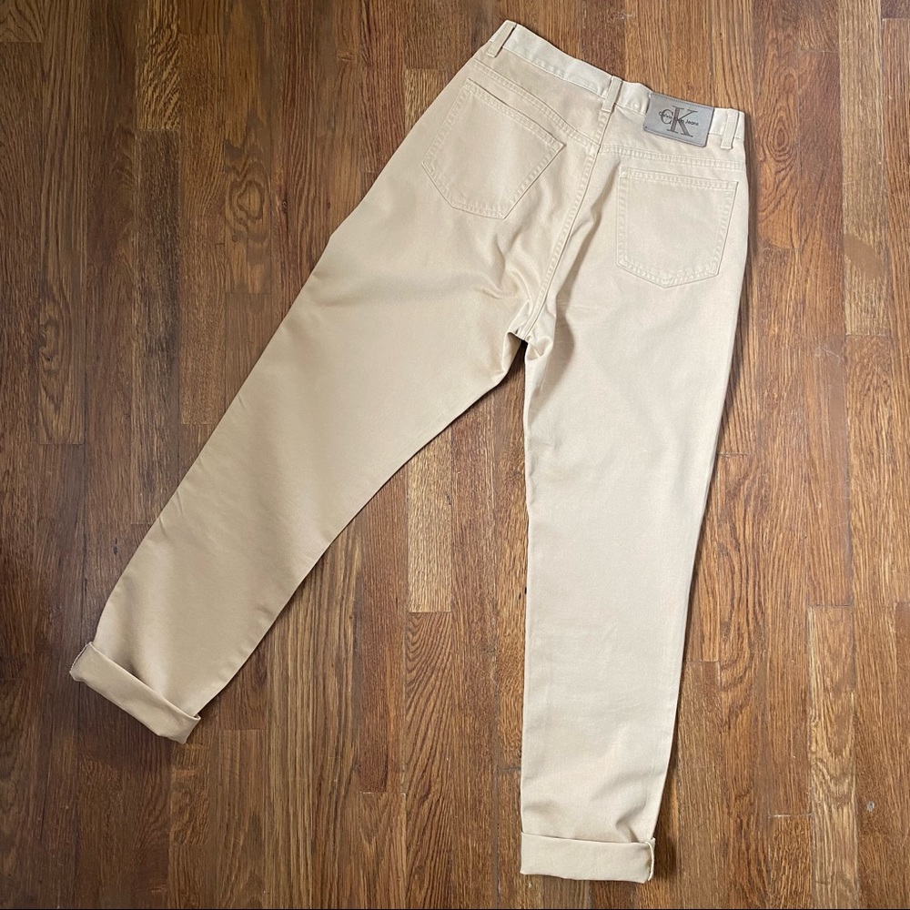 Calvin Klein Vintage High Rise Straight 5 Pocket Jeans - Picture 5 of 9